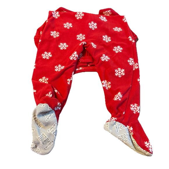 Carter’s Just One You Toddler Girls Red Reindeer Fleece Sleeper Pajamas Size 2T - Picture 5 of 8